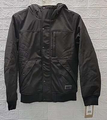 New Levi's Sherpa Full Zip/Snap Hooded Jacket Black Size Small  - Image 1 of 4