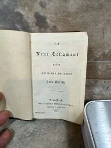 German New Testament,Das Neue Teltament Herrn Uno Heilandes Sefu Chrifti 1875 - Imagen 1 de 10