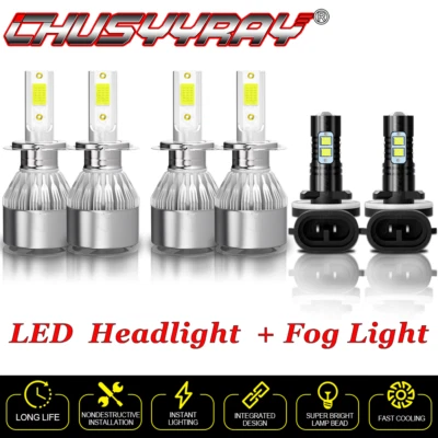 Kit de luces antiniebla LED blancas para Hyundai Santa Fe 2007 2008 2017 2018 Foto 1 de 4