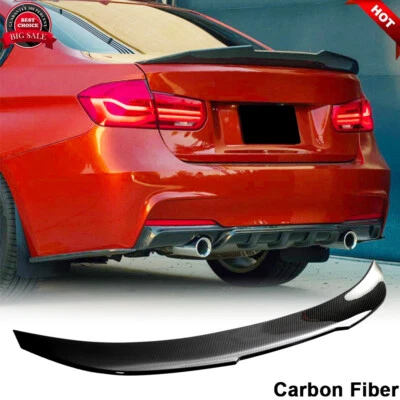 Alerón trasero de carbono real para BMW Serie 3 F30 F35 320i 330i 12-19 Foto 1 de 4