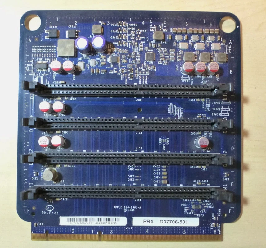 Apple Mac Pro 1.1 2.1 820-1981 Riser Ram Module card - Imagen 1 de 1