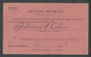 1959 United States Post Office Dept Official Business Card Form #3811 See Info - Picture 1 of 2