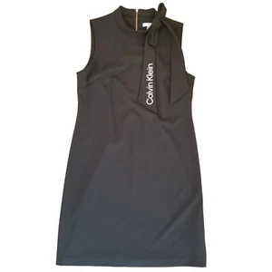 Calvin Klein Sleeveless Sheath Dress Black Size 10 - Picture 1 of 19