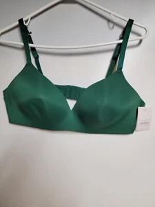 Auden Women's The Bliss lightly lined Wirefree Bra Size 38C Green - Picture 1 of 4