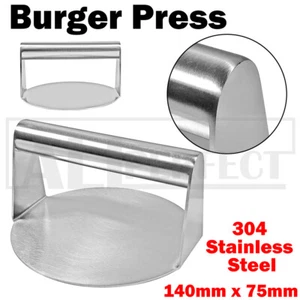 Burger Press Meat Smasher Hamburger No-Rust Steak for Griddle Accessory Home BBQ - Picture 1 of 14