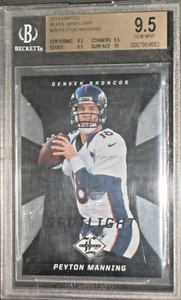 Peyton Manning 2013 Panini Riflettore Nero Limitato #29 1 di 1 BGS 9,5 Gemma Nuovo di zecca - Foto 1 di 4