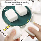 Boules anti-stress au tofu squishy, jouet élastique bloc de tofu squishy, jouets à compression sensorielle !!