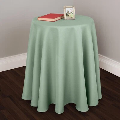 Essential Home Lincoln Navy or Teal 70" Round Tablecloth - Image 1 of 4