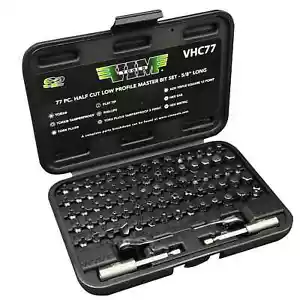 VIM TOOLS VHC77 77 Piezas Juego de Brocas de Medio Corte ¡Nuevo! - Imagen 1 de 1