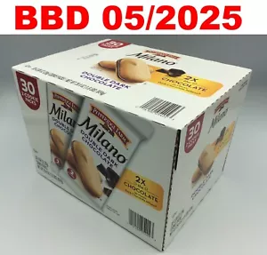 Pepperidge Farm Milano Cookies, Double Dark Chocolate, 0.98 oz, 30 - 2 Packs - Picture 1 of 4