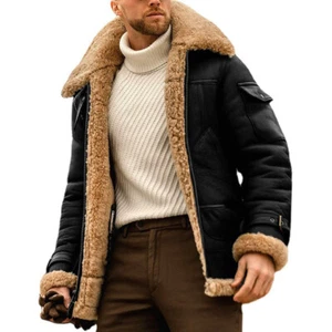 Herren Winterjacke Parka Wintermantel Steppmantel Teddy Fleece Steppjacke - Bild 1 von 11