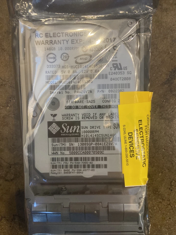 HUC101414CSS300 Hitachi 146GB 10K RPM 2.5" Hard Drive - Image 1 of 1