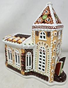 VILLEROY BOCH Candle Holder Christmas Ceramic Used With Box No Damage EUC - Picture 1 of 14