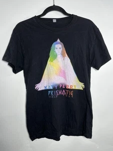 Katy Perry The Prismatic World Tour Concert Black/Rainbow  T-Shirt Size S Music - Picture 1 of 10