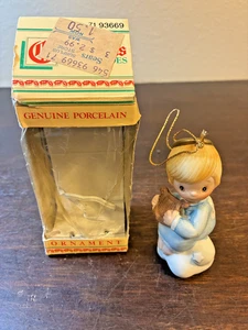 Ricordi di Natale Angelo Bambino Porcellana Sears Ornamento 93669 - Foto 1 di 10