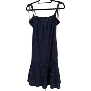 George Sommerkleid marineblau Glitzer Größe 14 – Paillettenbesatz Urlaub Sommer - Bild 1 von 8