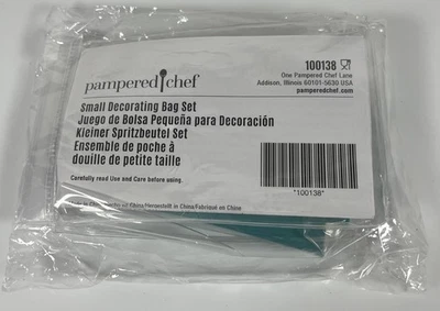 Pampered Chef 100138 Decorating Bag Set Storage Pouch Tips & Couplers Small - Image 1 of 2