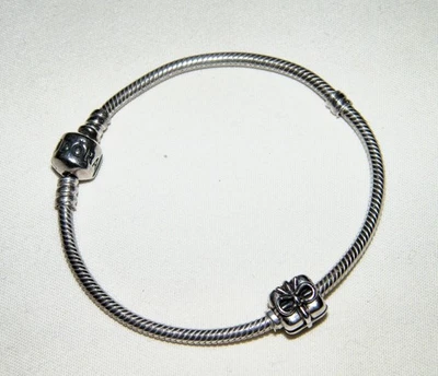 Vintage Sterling Silver PANDORA ALE 925 SNAKE CHAIN BRACELET~GIFT/PRESENT CHARM - Image 1 of 4