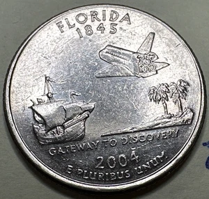 2004 D Florida State Quarter 25C 7745N - Picture 1 of 3