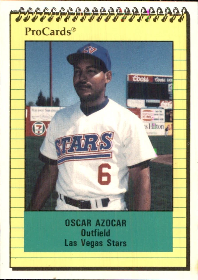 Oscar Azocar 1991 ProCards #247 RC Las Vegas Stars *AutographDen* - Image 1 of 2