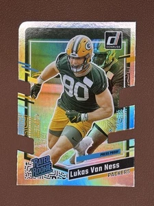 Panini Donruss 2023 - #336 Lukas Van Ness/75 - Troquelado a prueba de prensa plateada (RC) - Imagen 1 de 3