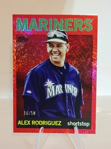 2025 Topps Archives 🔥 Alex Rodriguez 🔥 1964 Topps Design ⭐16/50⭐ Red MARINERS - Picture 1 of 6
