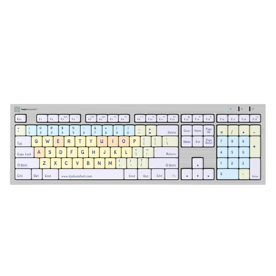 Logickeyboard Dyslexie Keyboard, US English - Image 1 of 1
