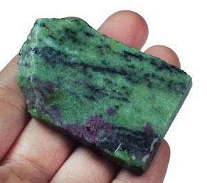 179Ct Natural Red Green Bi Color Ruby In Zoisite Rough Specimen YGB920 - Imagen 1 de 3