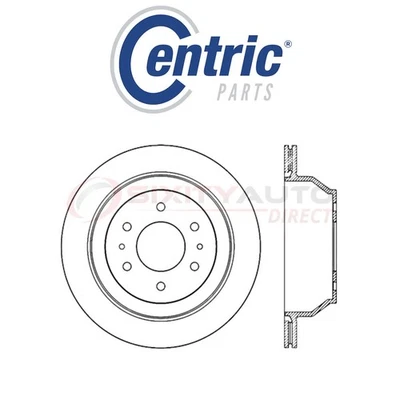 Centric Drilled Slotted Disc Brake Rotor for 2002-2008 GMC Envoy 4.2L 5.3L xg Foto 1 de 4