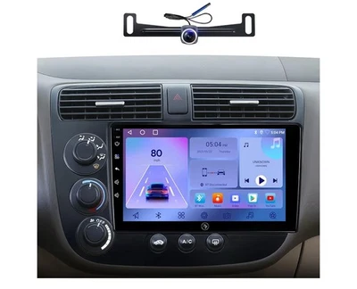Radio estéreo de coche 9" Android 13 para Honda Civic 2001 2002 2003 2004 2005 EE. UU. Foto 1 de 4
