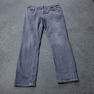 Denim Co. Straight Button Fly Jeans Cotton Denim Gray Mens Size 32 x29 - Picture 1 of 10