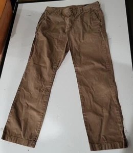Vineyard Vines 32 X 32 Brown Flat Front Cotton Pants  Chinos EUC  - Picture 1 of 3