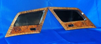 1977-1980 Rolls Royce Silver Shadow & Wraith II C Pillar Vanity Mirror Trim Pair - Image 1 of 4