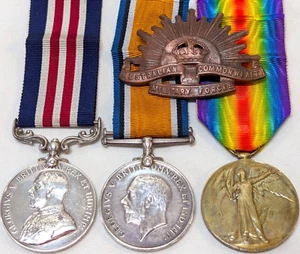 Rare *16 Bn AIF VC Action* WW1 Australian Military Medal & badge group Pte Order - Picture 1 of 20
