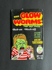 MAGIC GLOW WORMS VINTAGE FLEER TRADING CARDS FULL UNOPENED WAX PACK  - Bild 1 von 2