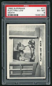 Tarjeta Topps Superman 1966 #11 trazando Lois Death PSA 6 - Imagen 1 de 4