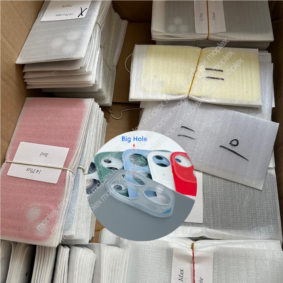 Big Hole Back Glass Cover Replacement For iPhone 7 8 X XR XS 11 12 13 14 Pro Max - Image 1 of 1