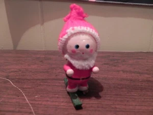 Decorazione Elfo di Babbo Natale in legno vintage sui cieli - Foto 1 di 6