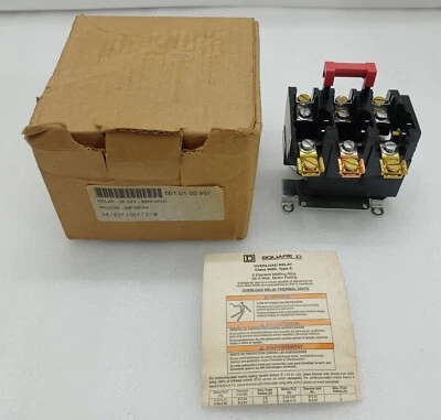 Square D 9065SE05 Serie A Relé de Sobrecarga Tipo S 600VAC 3-Phase 3-Pole (Lote - Imagen 1 de 4