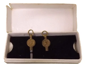 Antique Victorian pocket watch winding key 7 & 8 - Picture 1 of 4
