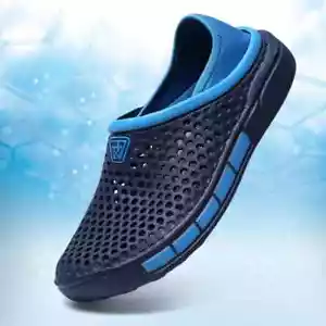 Sandali uomo estivi casa spiaggia scarpe traspiranti casual fori ciabatte zoccoli leggeri - Foto 1 di 14