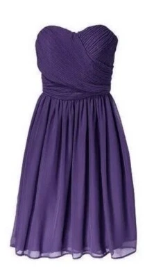 TEVOLIO Chiffon Plum Purple Knee Length Women’s Size 14 Formal Dress  *NWT* - Image 1 of 4