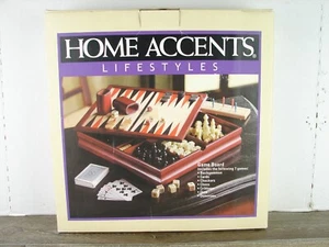 GameBoard Madera con 7 Juegos por Hogar Acentos Estilos de Vida - Imagen 1 de 7