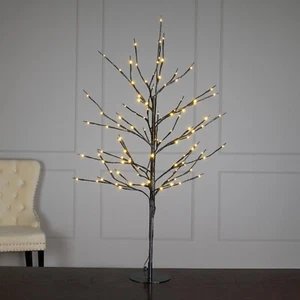 40 in H Artificial Tree 112 Rice Lights Table Lamp Indoor/Outdoor Decor Holiday - Picture 1 of 6