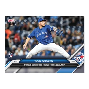 Yariel Rodriguez - 2024 MLB TOPPS NOW Blue Jays 1st Cuban Rookie card RC #73 - Picture 1 of 2
