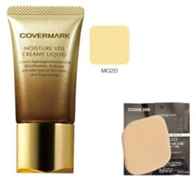 COVERMARK Moisture Veil Creamy Liquid 25g MO20 LSF38 PA+++ mit Spezialschwamm - Bild 1 von 2