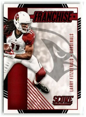Larry Fitzgerald  Arizona Cardinals 2016 Score Football Franchise Black  #29 - Image 1 of 2