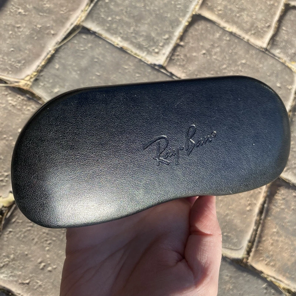Ray-Ban Gafas Negro Estuche Rígido Grandes Gafas de Sol Protección  Foto 1 de 4