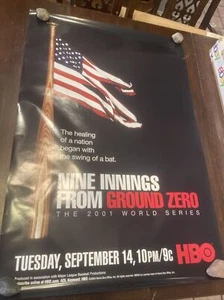 Nine Innings From Ground Zero The 2001 World Series 9/11 HBO Póster Rare 27x40 - Picture 1 of 1