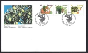 Canada #1364 &1368 &1372 FRUIT TREES Brand New 1992 Unaddressed Issue - Picture 1 of 2